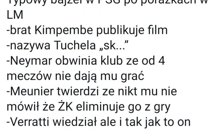 Sytuacja w PSG po PORAŻCE z Borussią Dortmund